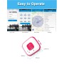 V28 Necklace Style GSM Mini LBS WiFi AGPS Tracker SOS Communicator(Pink)