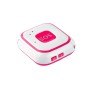 V28 Necklace Style GSM Mini LBS WiFi AGPS Tracker SOS Communicator(Pink)