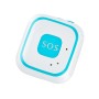 V28 Necklace Style GSM Mini LBS WiFi AGPS Tracker SOS Communicator(Blue)