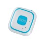 V28 Necklace Style GSM Mini LBS WiFi AGPS Tracker SOS Communicator(Blue)