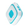 V28 в стиле ожерелья GSM Mini LBS WiFi AGPS Tracker SOS Communicator (синий)