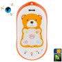 Сотовый телефон GPS GSM / GPS Tracker для Kid с квадратной, одиночной SIM-картой, SOS и Ultra Low Gradiation (Orange)