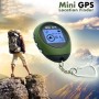 Keychain Handheld Mini GPS Navigation USB Rechargeable Location Finder Tracker for Outdoor Travel(Green)