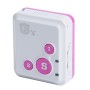 RF-V18 Real Time GSM Mini Tracking SOS Communicator(Pink)