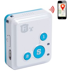 RF-V18 в реальном времени GSM Mini Tracking SOS Communicator (Blue)