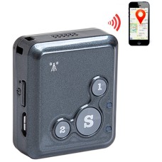 V18 Real Time GSM Mini Tracker GPRS Tracking SOS Communicator(Black)