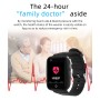 REACHFAR RF-V46-B GPS Smart Tracker WatchBand, Support SOS / Camera / Health Management / 4G LTE / Blood Pressure / Heart Rate (Black)