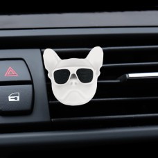 Dog Head Shape Universal Car Air Outlet Aromatherapy(White)