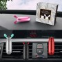 General Metal Car Aromatherapy Automotive  Aromatherapy Clamp Air Purifier Humidifier (Red)