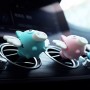 Universal Car Flying Pig Shape Air Outlet Aromatherapy(Pink)