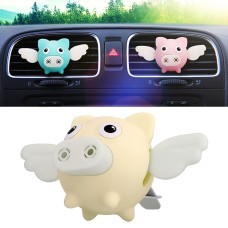 Universal Car Flying Pig Shape Air Outlet Aromatherapy(Beige)