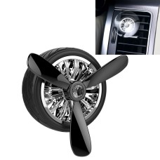 Universal Car Air Vent Clamp Wheel Shaped Perfume Fragrance Diffuser Air Freshener(Black)