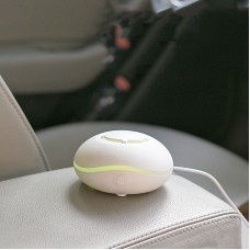 Mini Essential Oil Car Aroma Diffuser USB Portable Small Fragrance Diffuser Colorful Light Waterless Household Fragrance Diffuser, Colour: White(Anhydrous)