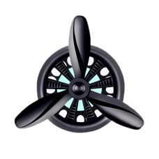 Car Air Outlet Perfume Aromatherapy Swivel Fan(Black Without Light)
