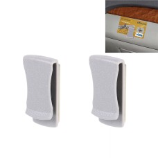 2 PCS Card Clips Plastic Bag Convenient Hanger Hook(Grey)