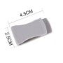 2 PCS Card Clips Plastic Bag Convenient Hanger Hook(Grey)