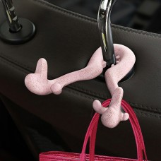 Universal Car Seat Back Bag Hanger Holder Auto Headrest Luggage Hook (Pink)