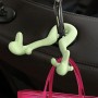 Universal Car Seat Back Bag Hanger Holder Auto Headrest Luggage Hook (Green)