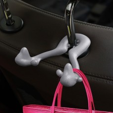 Universal Car Seat Back Bag Hanger Holder Auto Headrest Luggage Hook (Grey)