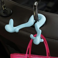 Universal Car Seat Back Bag Hanger Holder Auto Headrest Luggage Hook (Blue)