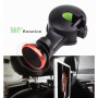 2 in 1 Vehicle Back Seat Hanger Hook Mobile Phone Magnetic Holder(Black)