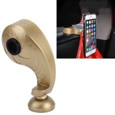 2 в 1 автомобиль заднего сиденья подвеска для мобильного телефона Магнитный держатель (золото)