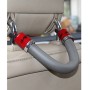 Car Seat Headrest Soft Safety Handle Holder Hanger with Hooks(Red)