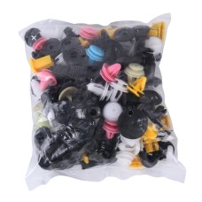 100 PCS Hole Plastic Rivets Fastener Push Clips