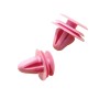 100 PCS Hole Plastic Rivets Fastener Push Clips(Pink)