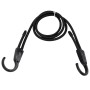 Reusable Car Fastening Rope Car Adjustable Elastic Rope Trunk Storage Hooks Strap Fastening Vehicle Fastening Rope, Length: 1.2m(Black)