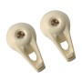 2 PCS Universal Car Seat Back Bag Hanger Holder Auto Headrest Luggage Hook(Beige)