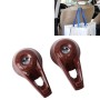 2 PCS Universal Car Seat Back Bag Hanger Holder Auto Headrest Luggage Hook(Brown)