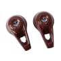 2 PCS Universal Car Seat Back Bag Hanger Holder Auto Headrest Luggage Hook(Brown)