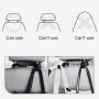 3R-2112 2 PCS Car Seat Back Convenient Hooks Bags Hanger Holder, Random Color Delivery