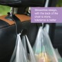 2 PCS 3R 1.5kg Load Capacity Car Backseat Convenient Sundries Hook for Holding Plastic Bag Backbag