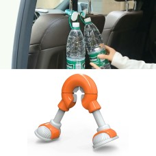 Car Seat Back Convenient Hooks Bags Hanger Holder (Orange)