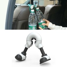 Car Seat Back Convenient Hooks Bags Hanger Holder (White)