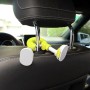 Car Seat Back Convenient Hooks Bags Hanger Holder (Yellow)