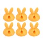 6 PCS CC-941 Rabbit Shape Single Hole Cable Clips Holder, Cable Management System and Cord Organizer Solution(Yellow)