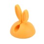 6 PCS CC-941 Rabbit Shape Single Hole Cable Clips Holder, Cable Management System and Cord Organizer Solution(Yellow)