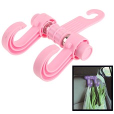Plastic Hook Holder for Car Seat Headrest Backrest, Max Load: 6kg(Pink)