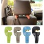 1 Pair Hidden Type Car Hook(Black)