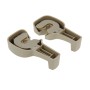 1 Pair Hidden Type Car Hook(Khaki)