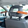 Automobile Stainless Steel Retractable Drying Rack Suit Hanger, Colour: Peach Wood Grain