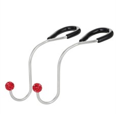 Multifunctional Car Seat Hooks With Diamond Inlay(Red)