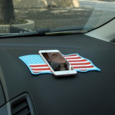 The USA Flag Pattern Car Phone Anti-Slip Mat, Size;21 x 12 x 0.5cm