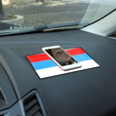 Прямоугольник RUS FLAGE PATTER CAR PHONE ANTSLIP MAT, размер: 21 x 12 x 0,5 см.