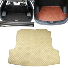 Мадочный коврик для автомобильного ствола задний коврик из углеродного волокна для Nissan Teana 2019 (бежевый)