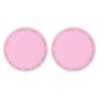 2 PCS Car Diamond Anti-skid Soft Rubber Water Cup Mat(Pink)