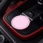 2 PCS Car Diamond Anti-skid Soft Rubber Water Cup Mat(Pink)